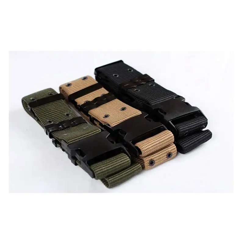 

Canvas Military Tactical Men Belt w/ Black Slider Buckle 3 Colors Newest Nice Shades Wholesale