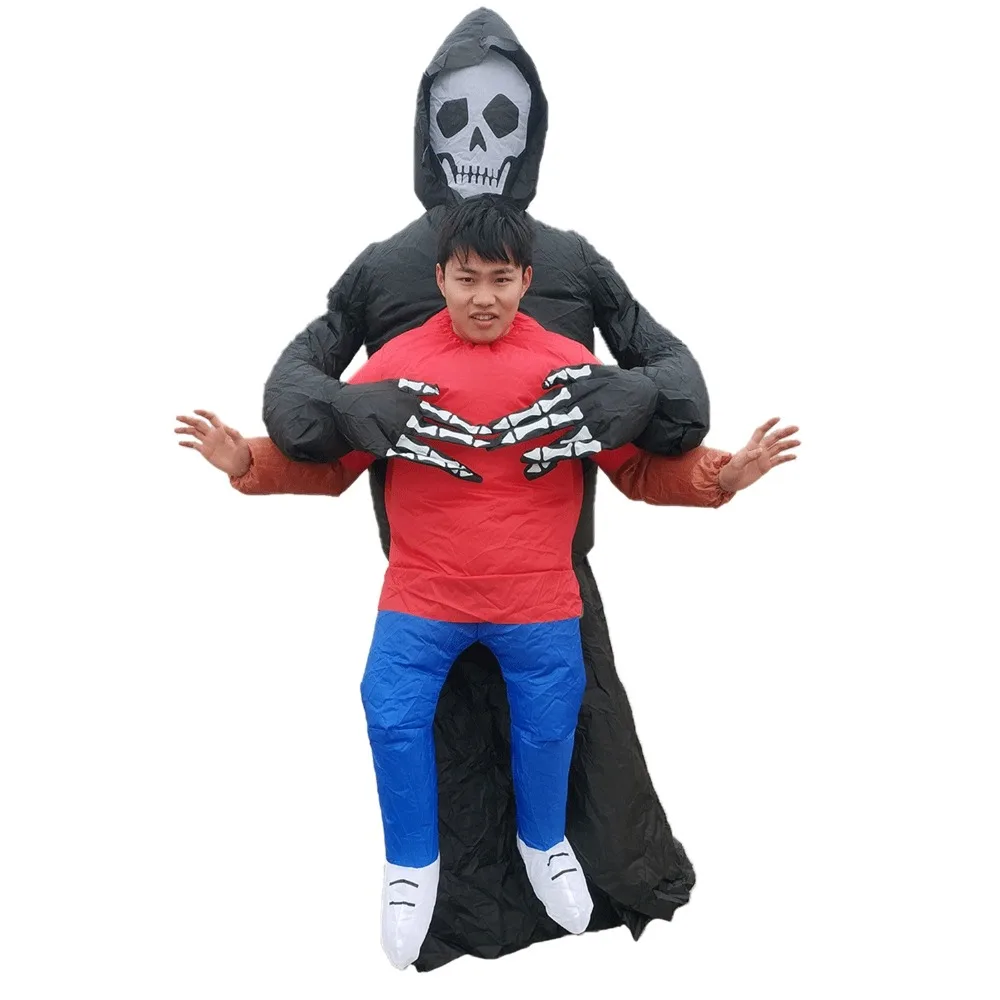 

Monster Inflatable Ghost Costume for Adults Halloween Carnival Cosplay Party Fancy Dress Men Women Birthday Blow Up Outfit Black