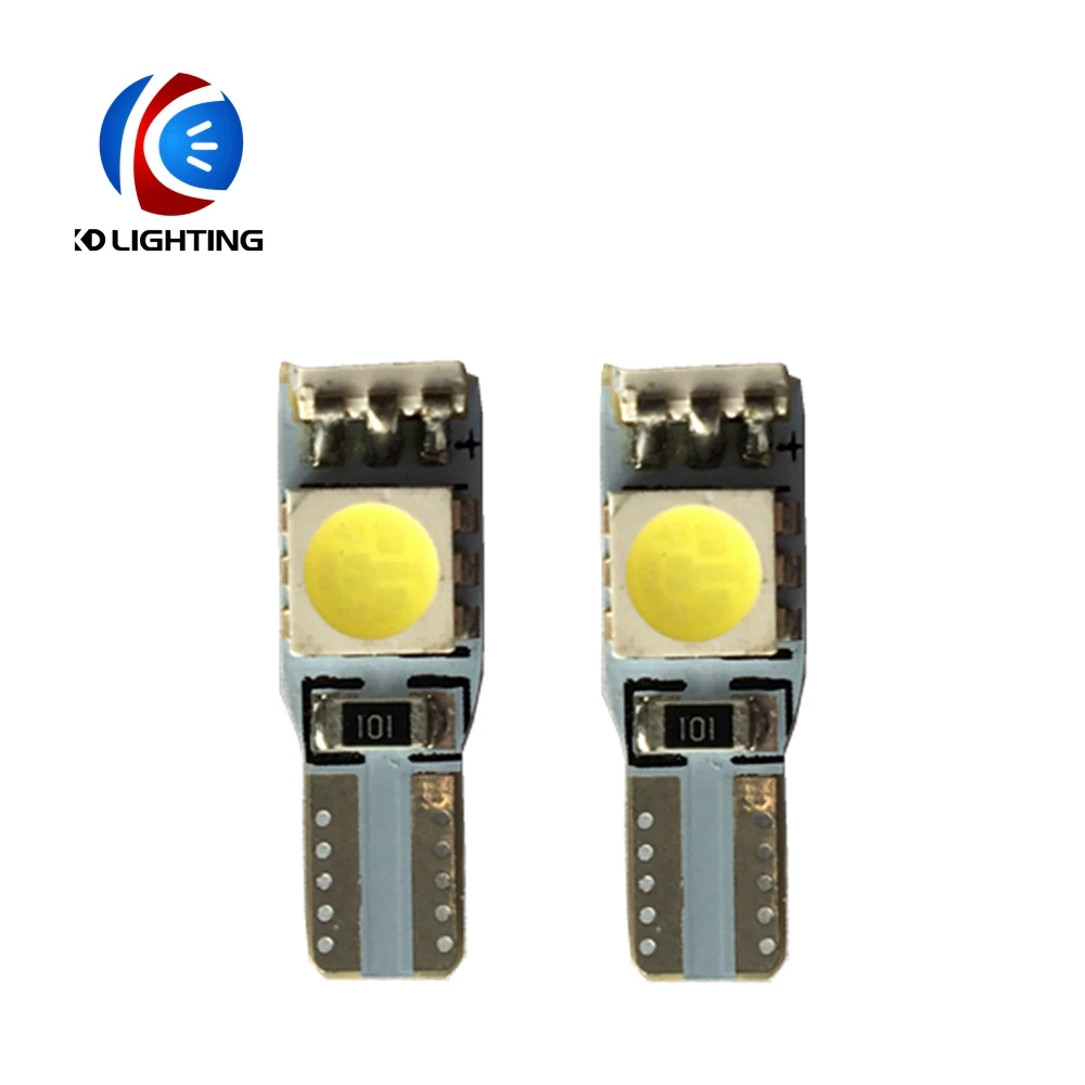 Автомобильные светодиодные лампы KD 2 шт./лот T5 5050 3SMD 12 В постоянного тока