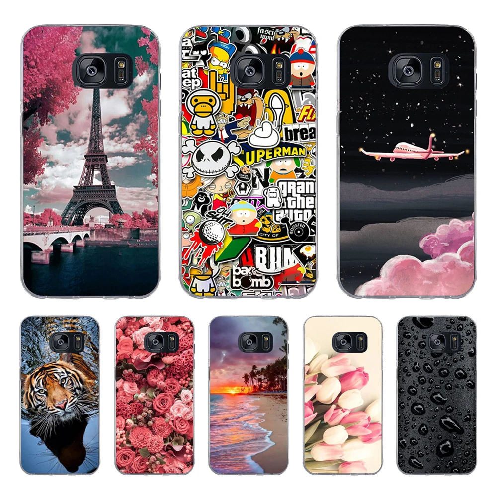 

A For Samsung Galaxy S7 egde case Cover for Samsung Galaxy S6 edge Case for Samsung S7 S6 G920F i9600 Cover Silicon Fundas
