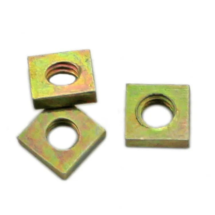 High Quality Color Zinc Square Nut M8*16*6in Nuts from Home