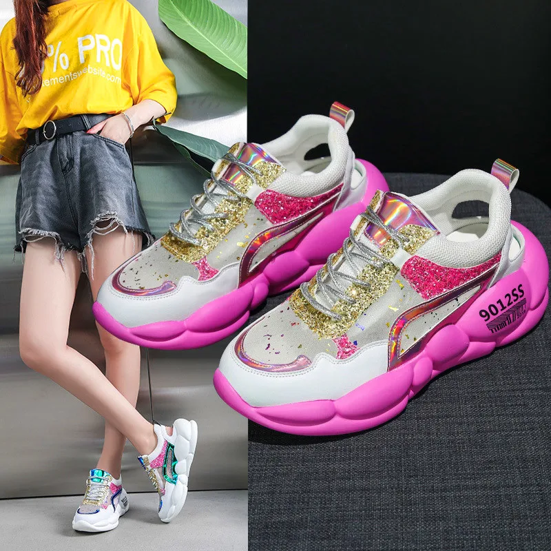 

2019 Summer Women Sneakers Ladies Feminine Fashion Casual Shoes For Woman Mesh Shallow Comfort Zapatillas Slip-On Loafers Shoes