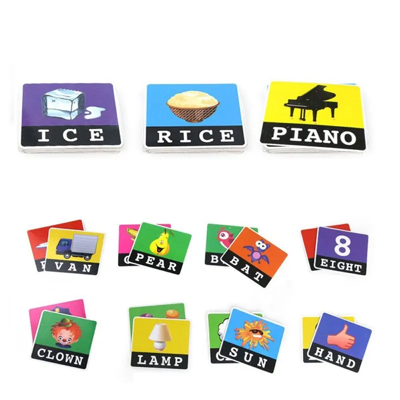 Алфавит буквы карточная игра выучите США Английский язык ABC детские развивающие игрушки Раннее Обучение обучение невестой игрушки Монтессори