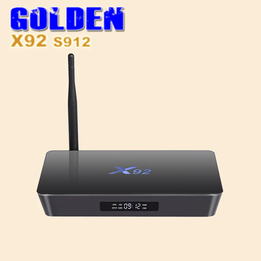 1 шт. X92 2 ГБ/16 ГБ 3 ГБ/16 ГБ Android 6,0 Smart tv Box Amlogic S912 Восьмиядерный процессор 16,1 полностью 5G Wifi 4K H.265 телеприставка