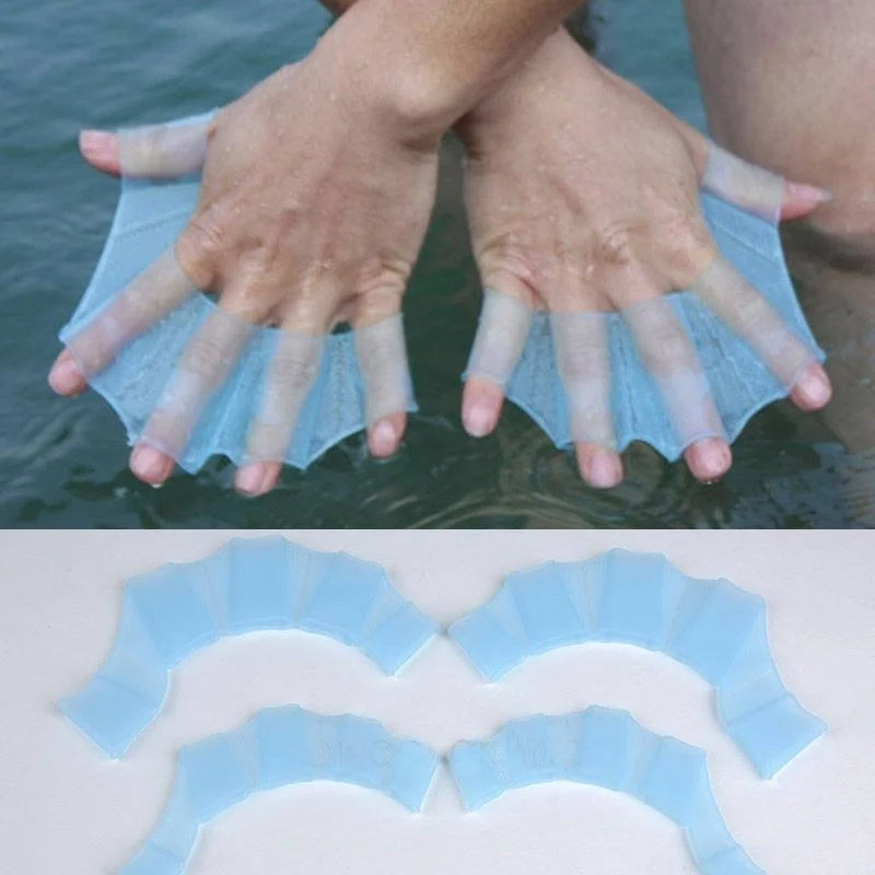 1 Pair of bed Gloves Solid Silicone webbed gloves Frog Palm Gloves