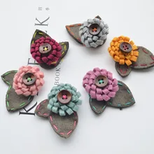 Patchs perlés pour couture, boutons en tissu, appliqués pour chaussures, vêtements