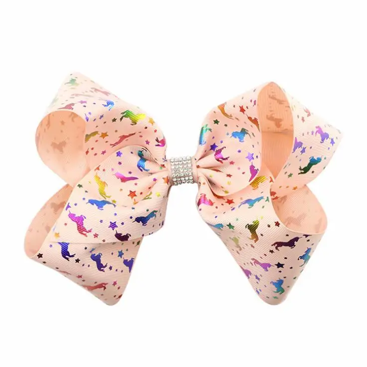 20 шт. Бесплатная доставка Радужный бант JojoBows единорог цветной JojoSiwa корсажная