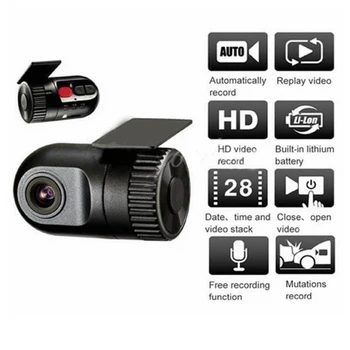 

HD 5M 720P G-sensor Mini Car Dashboard Camera DVR Camera TF Video Recorder with Retail Package Free Shipping