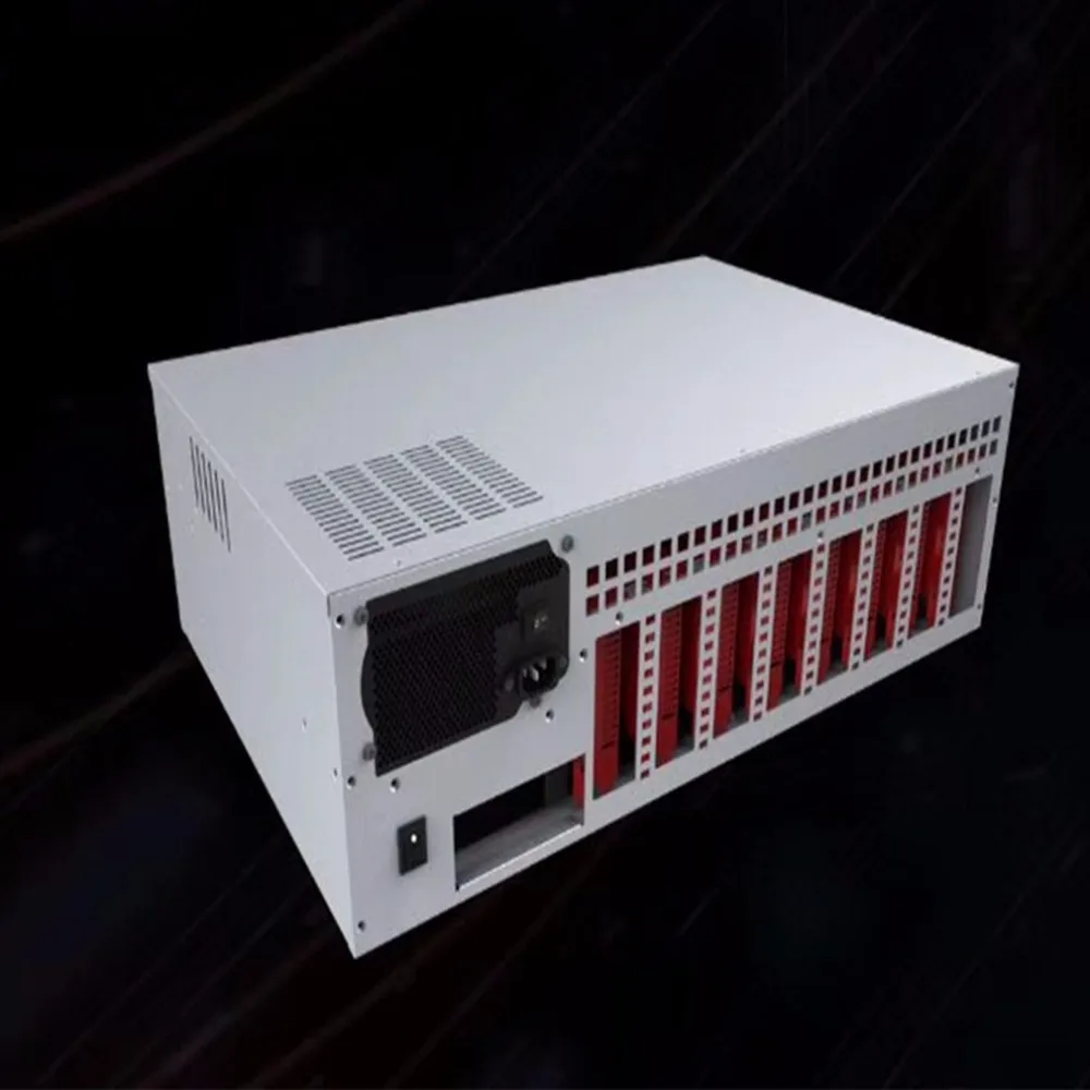 8 Graphics Server 4 Generation Mining Machine Chassis ATX Single Power Supply with 4 * 12cm Cooling Ball Fan