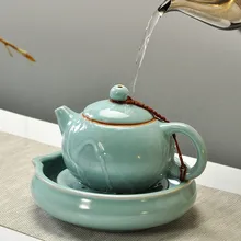 Dehua Ru чайник для печи один горшок большой керамический чайник Си Ши лунцюаньский Селадон чайный набор