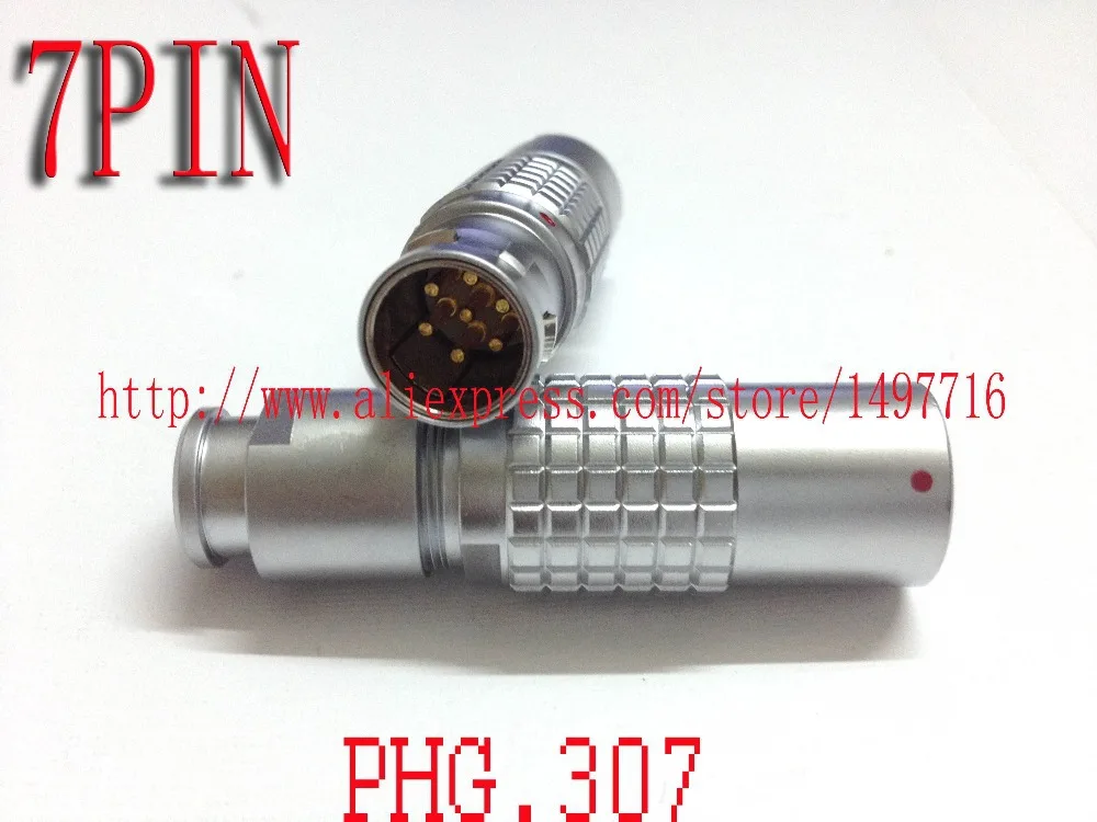 

LEMO FGG/PHG.2B.307.CLAD,LEMO 2B connector 7pin plug socket,Cable connector+In-line cable connector,Aerial cable connector