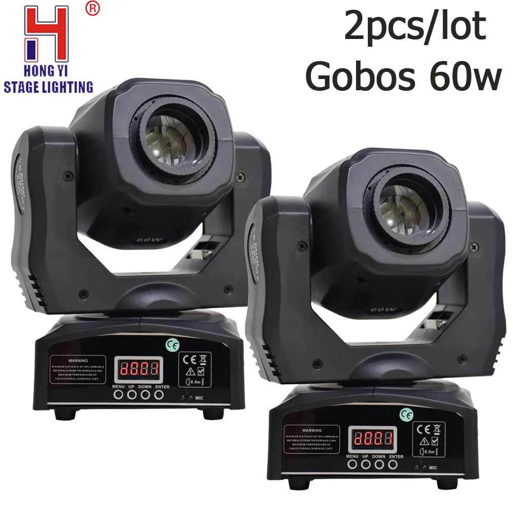 Buy Mini gobos 60w LED Moving Head Light 2PCS/LOT from