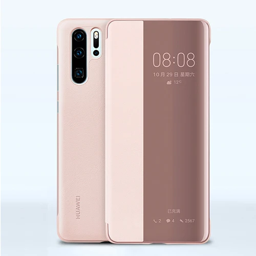 Pink Умный флип-чехол для huawei P30 huawei P30 Pro, защитный чехол - Цвет: Pink