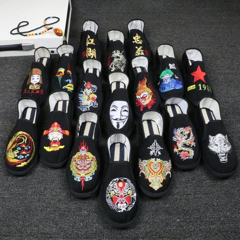 

Cotton Shoes Bruce Lee Vintage Chinese Top Quality KungFu Shoes WingChun TaiChi Slipper Martial Art Pure Cotton Sneakers