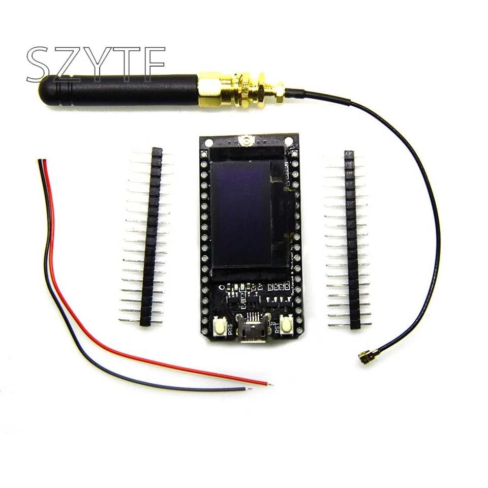 

LORA32 868/915Mhz ESP32 LoRa OLED 0.96 Inch Bluetooth Blue Display Development Board Module