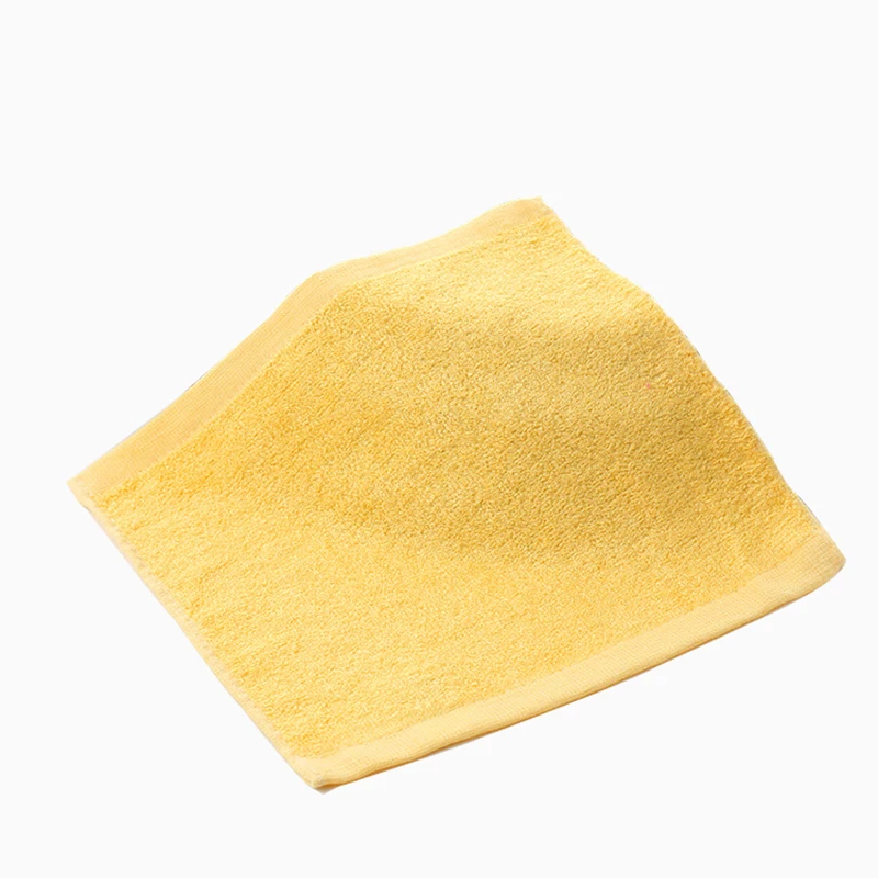 1 Piece Bamboo Fiber Fabric Solid Color Face Towel Absorbent Soft Hand Face Towel 25*25cm Spring Autumn Towel for Children 3