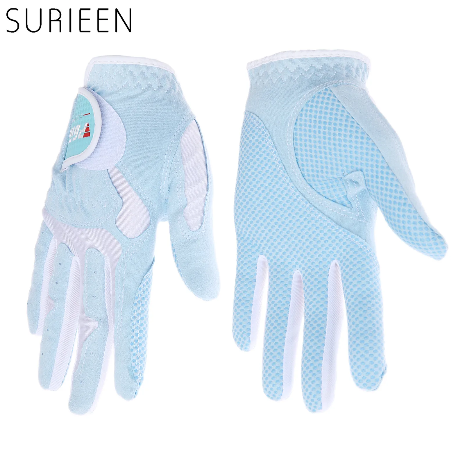 SURIEEN 1 пара перчаток для гольфа Нескользящая женская перчатка из микрофибры Солнцезащитная дышащая износостойкая Женская мягкие перчатки женские