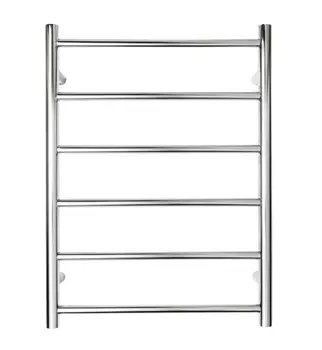

Luxury Bathroom 6 Bar Round Heated Towel Rails Mirror Finish Towel Warmer