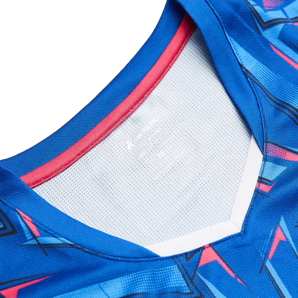 Летняя одежда для бадминтона Kawasaki спортивная одежда футболки для мальчиков и девочек с v-образным вырезом, дышащая Бадминтон Спорт Футболка ST-S3112