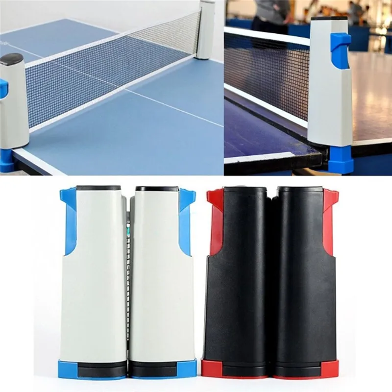Retractable Table Tennis Table plastic Strong Mesh Net Portable Net Kit Net Rack Replace Kit for