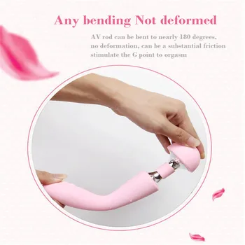 10 Speed Waterproof USB Rechargeable Dual Motor Vagina Vibrator Magic Wand G-spot Massager Clitoris stimulator Vibrador Sex toys 4