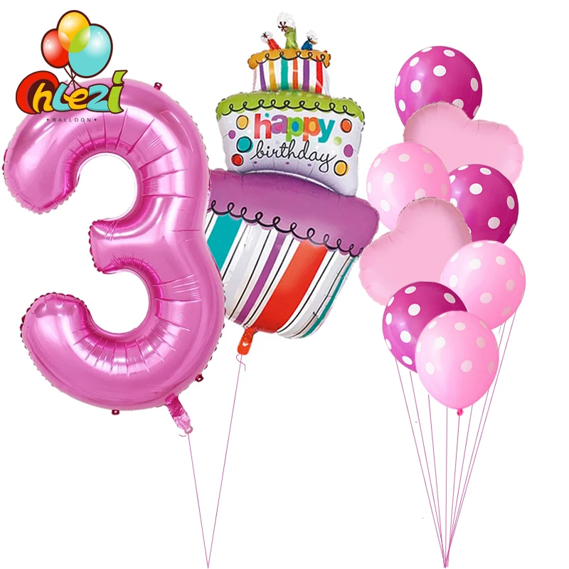 10 шт. Baby Shower 1st на возраст 2 3 4 5 День рождения Декор 40 дюймов количество Фольга