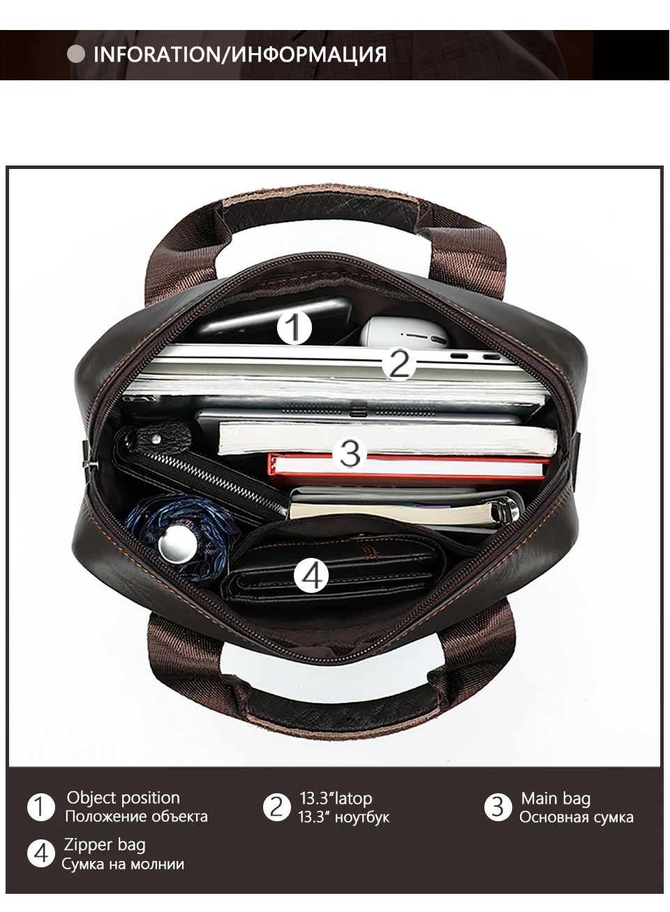 4 men's bag messenger bag men leather crossbody bags for men handbag business men's shoulder bag for 13.3'' laptoppurse