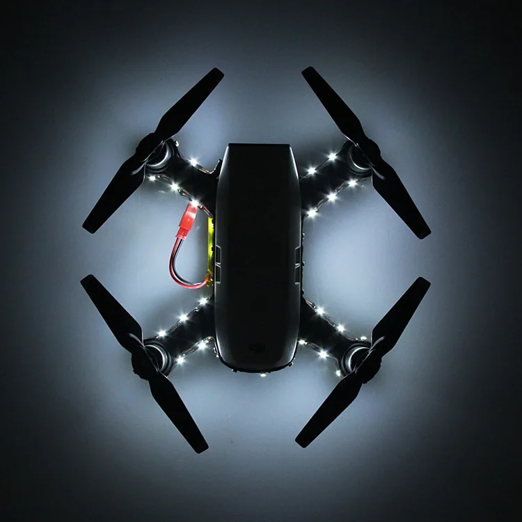 Светодиодный светильник с батареей и зарядным устройством, ночной Летающий декоративный светильник для DJI Spark Drone, запчасти для обновления, аксессуары