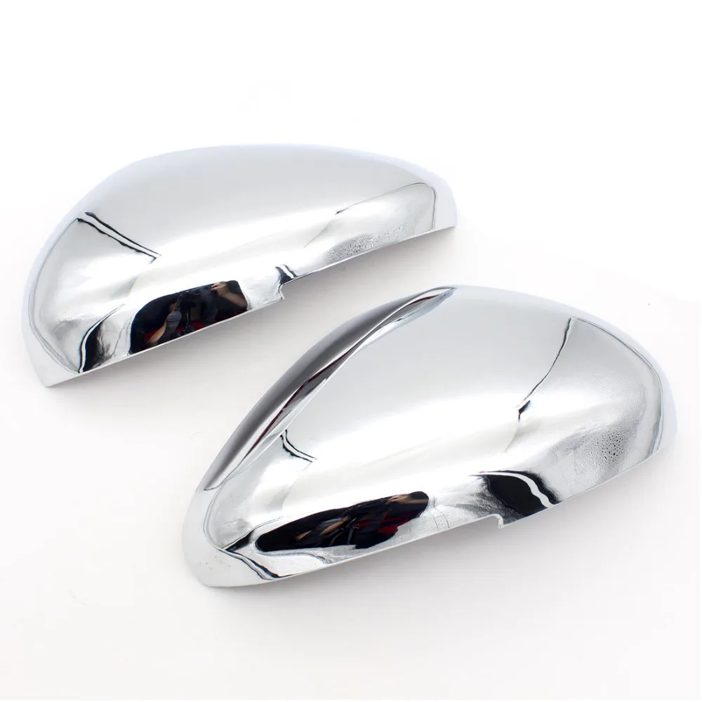 Dongzhen 2pcs For Peugeot 308 ABS Chrome Car Side Mirror Cover Rear View Mirror Cover Trim