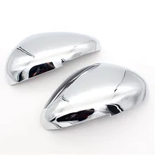 Dongzhen 2pcs For Peugeot 308 ABS Chrome Car Side Mirror Cover Rear View Mirror Cover Trim