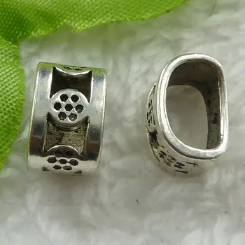 

200 pieces antique silver nice spacers 13x9x8mm #1424