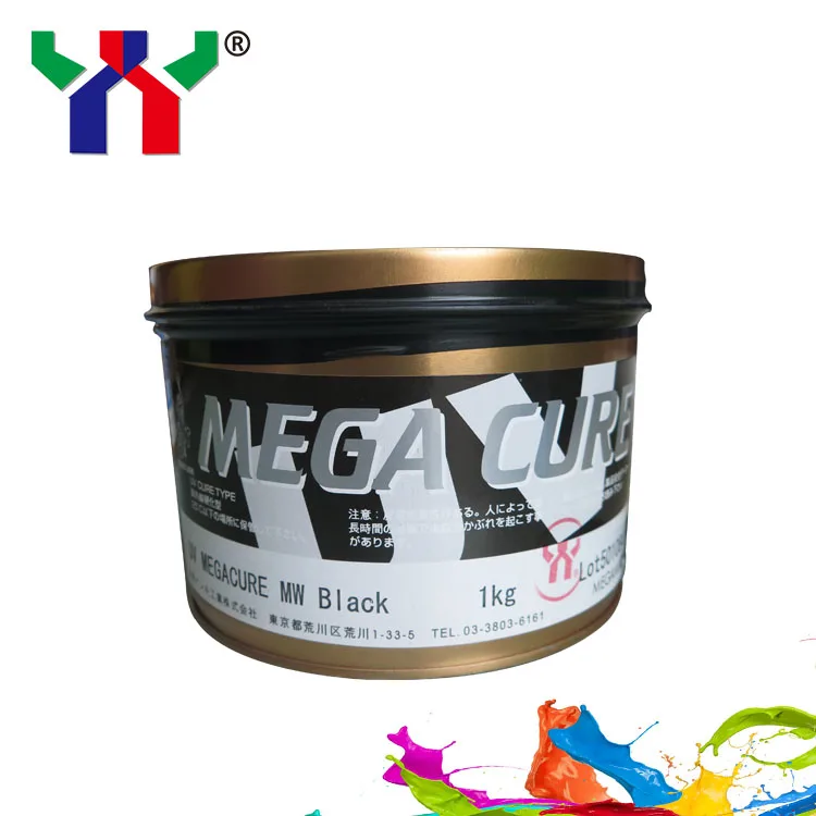 Чернила для офсетной печати MEGACURE uv черные 1 кг/банка | Компьютеры и офис