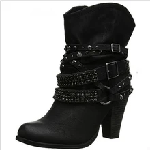 2018 Novas Mulheres Sapatos PU Botas de Neve de Inverno Botas Quentes Do Sexo Feminino Zapatos Mujer Mulheres Sapatos Bota Feminina Tornozelo Bota Clássico
