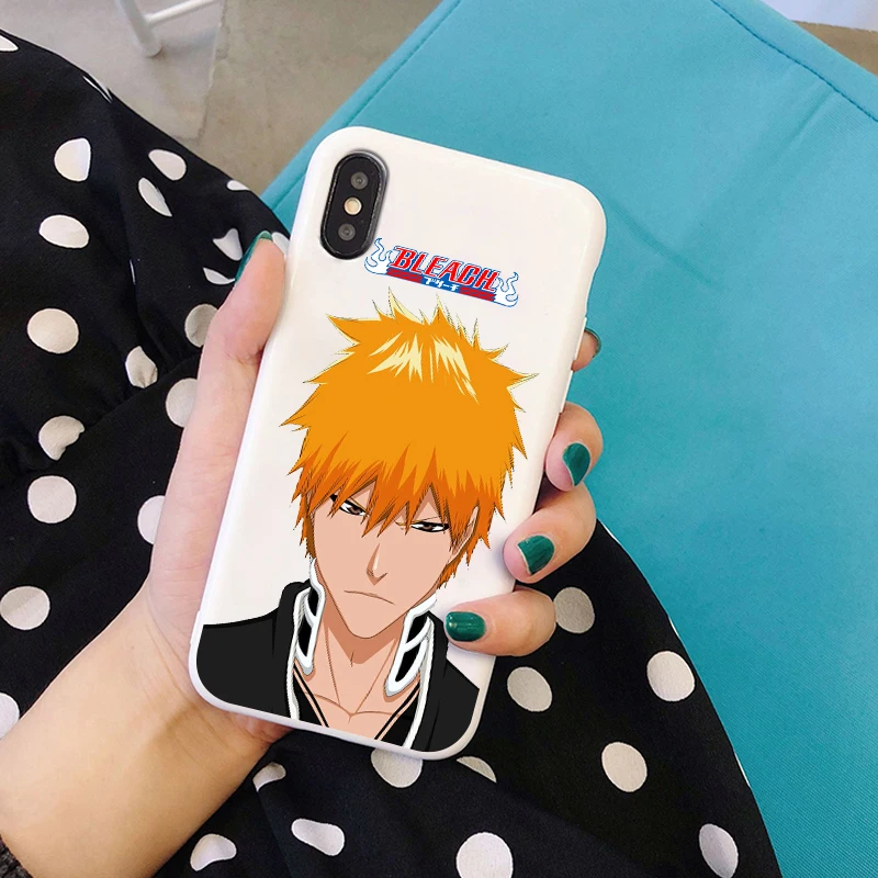 Bleach Kurosaki Ichigo аниме мягкий силиконовый карамельный цвет чехол для телефона для iPhone X XR XS MAX 6 7 8 plus 6s TPU