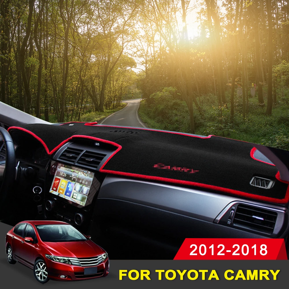 

For Toyota Camry 2012 2013 2014 2015 2016 2017 2018 Car Dashboard Light Covers Mat Shade Cushion Pad Carpets Interior Styling