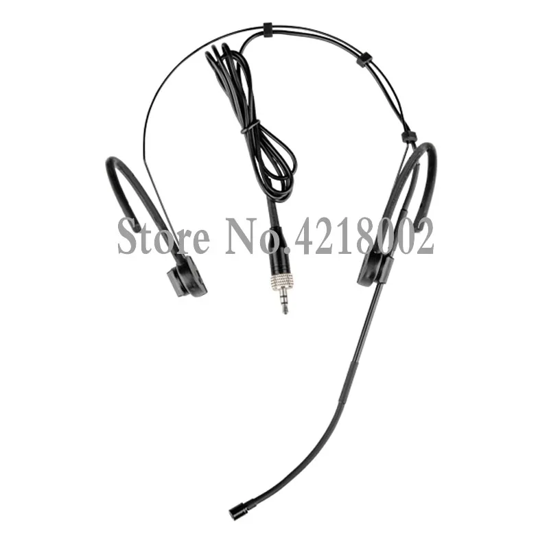 Cuffie Nere Cuffie Cuffie Microfono Per Sennheiser Ew Sk 100 300 500 G1 G2 G3 Sistema Wireless Microfono Pieghevole