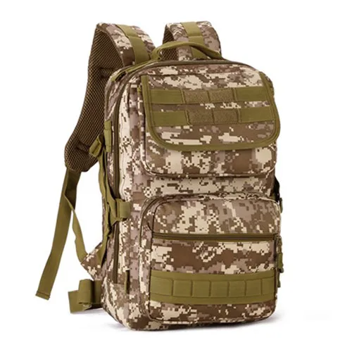 Протектор Плюс Горячая большой емкости армейский рюкзак мужские военные водонепроницаемые нейлоновые Рюкзаки студенческая школьная сумка D104 - Цвет: Desert digital