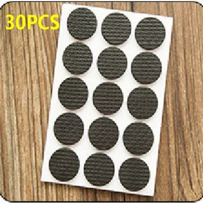 30Pcs Round 1 комплект Нескользящая самоклеящаяся утолщенная противоскользящая накладка резиновые ножки мебельные подушки для стула защитный рукав TSLM1 - Цвет: 30Pcs Round