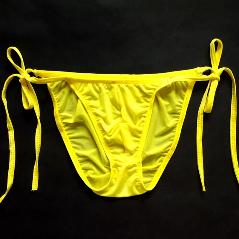Sexy Briefs Men 2018 Soft Nylon Lacing Underwear Panties Transparent