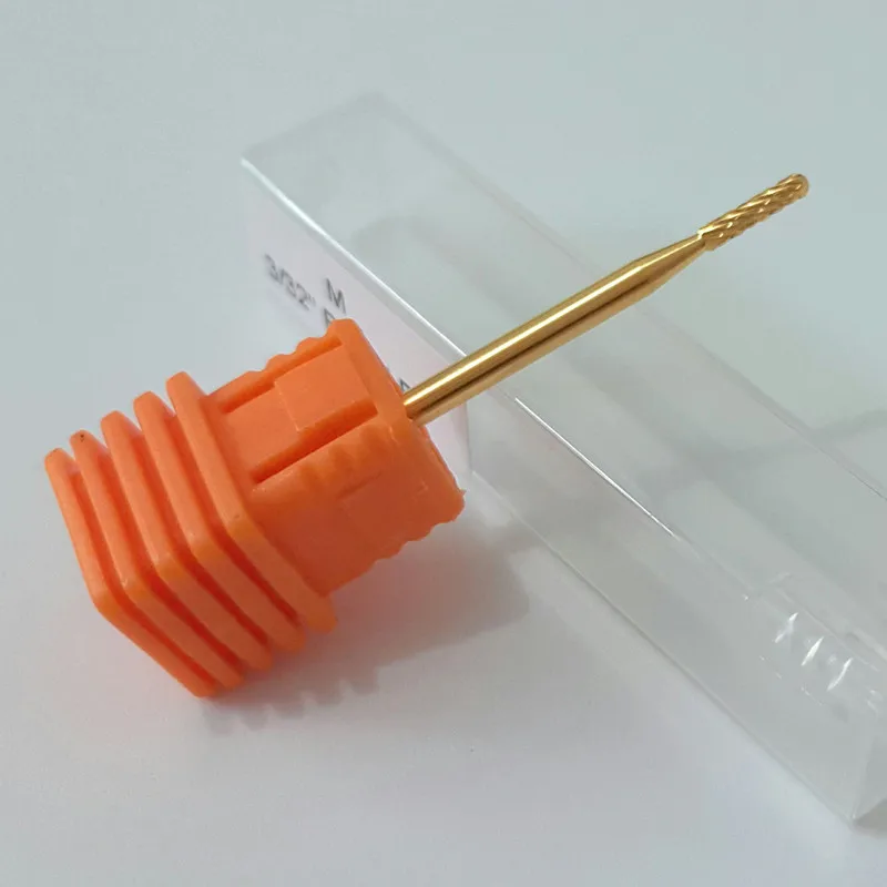 

1pcs pro higher quality Electric Gold Carbide art Nail Care Drill Bit Accessories Tool File for nail extension and cuticle care