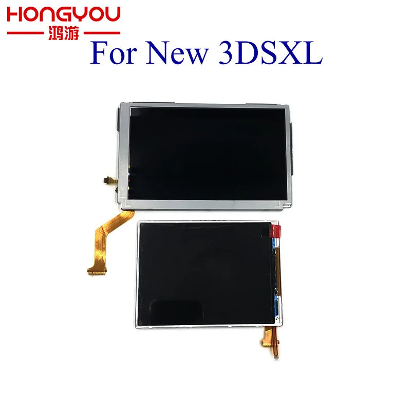เปลี่ยนด้านบนปุ่มล่างหน้าจอ LCD สำหรับ Nintendo NEW 3DS XL LL อะไหล่ซ่อมแผงจอแสดงผลscreen