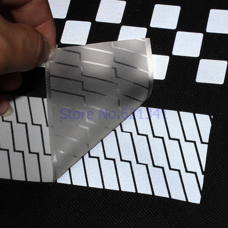 M07 High Visibility Safely Silver Reflective DIY Tape Iron On Fabric Clothes Heat Transfer Vinyl
