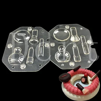 

Valentine special gift 3d DIY chocolate molds,Cosmetic Kit shape polycarbonate chocolate mold making pastry candy tools