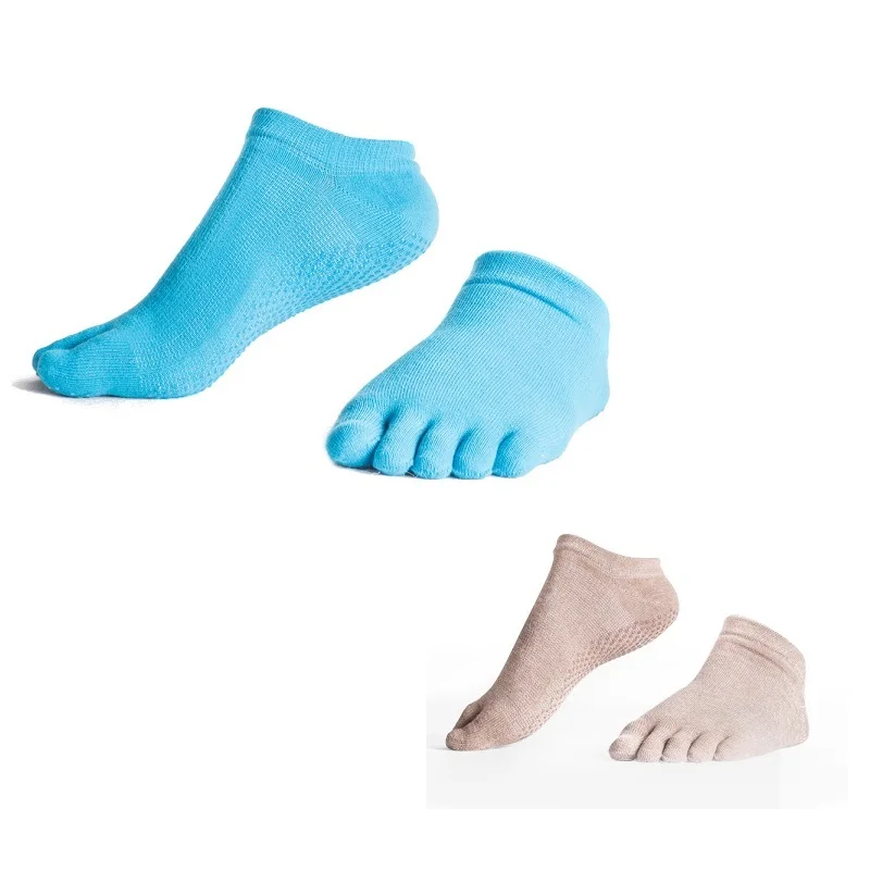 2 пары профессиональных женские спортивные брюки для занятий йогой носки осень/зима предотвращают Beriberi на пять пальцев хлопковые носки с дезодоратором Дышащие носки - Цвет: Mixed 13