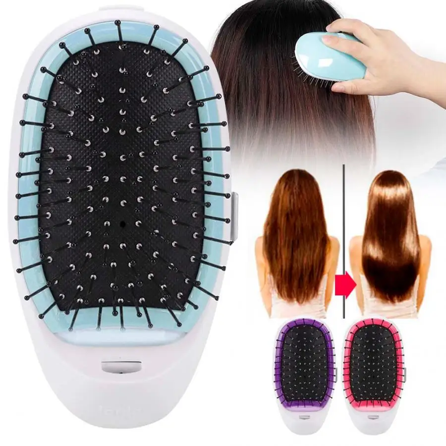 

3 Colors Portable Wireless Negative Ion Straight Hair Comb Anti-static Massage Comb
