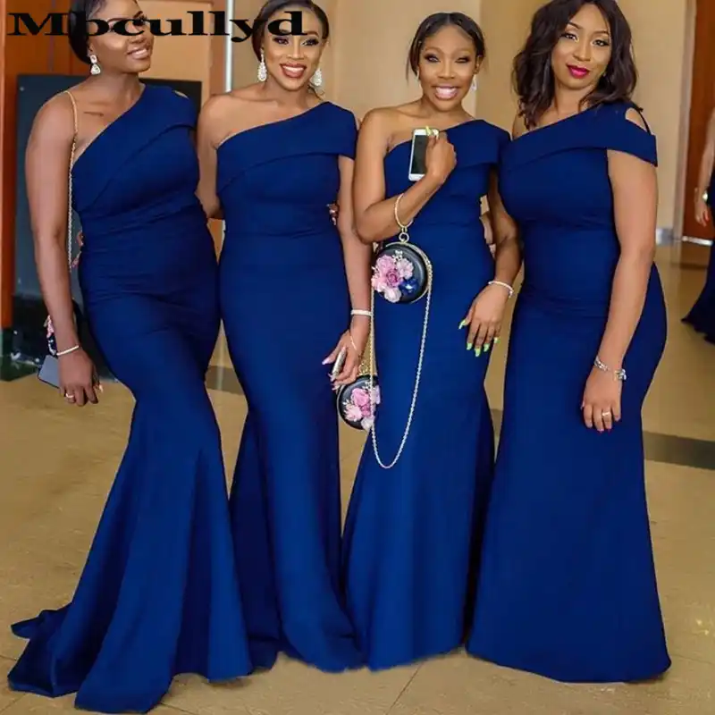 blue african wedding dresses