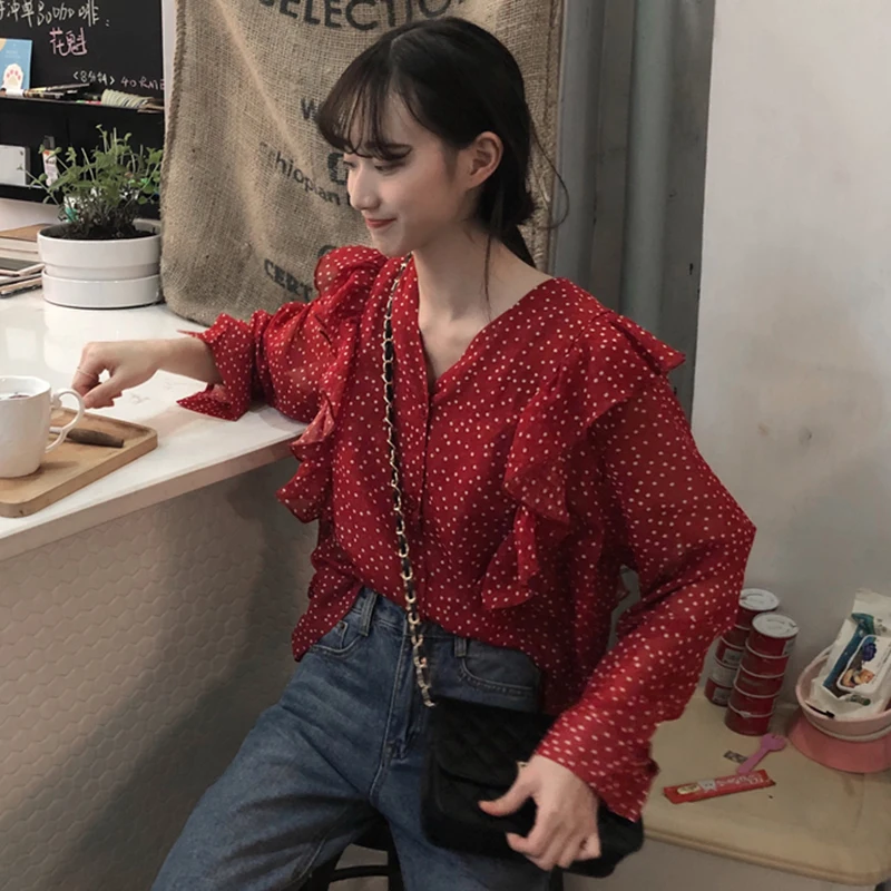 

Cheap wholesale 2018 new autumn winter Hot selling women's fashion casual ladies work Shirts G96