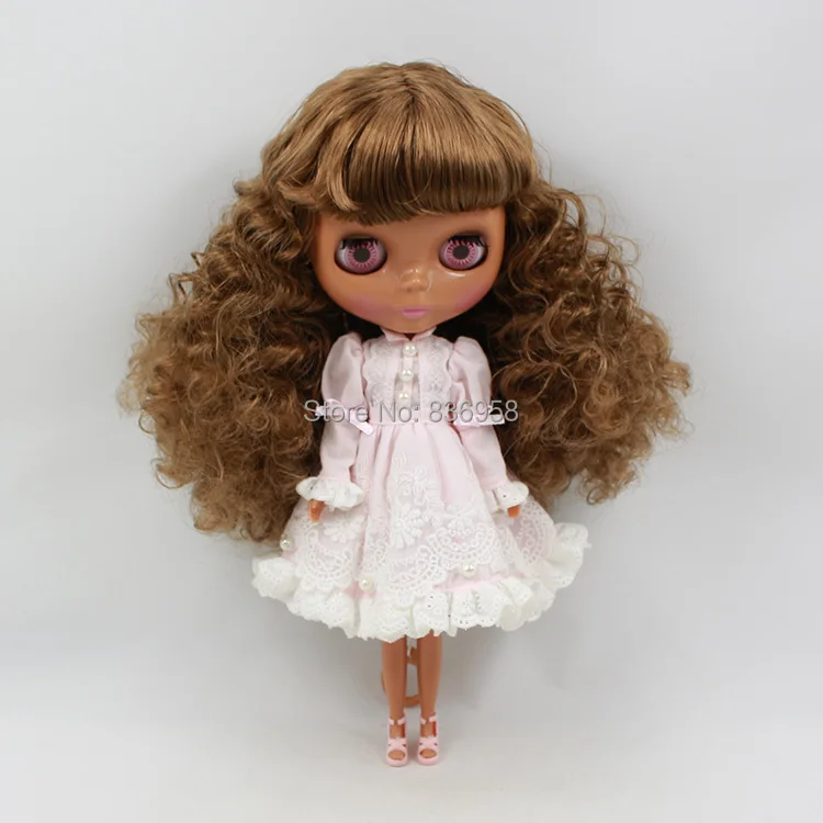 

Nude blyth Doll For Series No. 230BL0623 Curls brown hair
