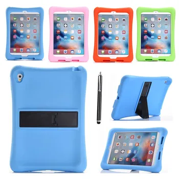 

XSKEMP Safe Kids Shockproof EVA Stand Case For iPad 9.7 2017 A1822 A1823 Children foam Handle Stand Cover Protective Shell Skin