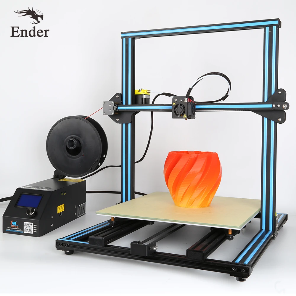Горячая Распродажа CR-10 4S 400 мм 3d принтер большой размер печати 3d принтер Набор DIY и 200 г нити, Горячая кровать, ЖК-дисплей, 8 г sd-карта Creality 3D